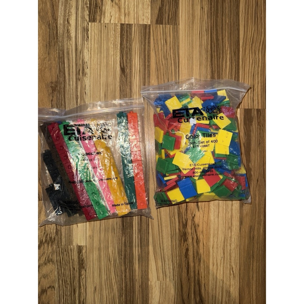 ETA Educational Pop Cubes by Cuisenaire 100 pieces #5810 4288T Set 400